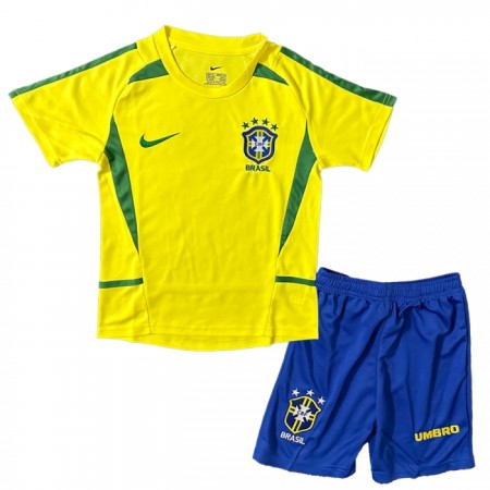 Maglia Brasile 2002-2003 Retro Bambino Prima Divisa